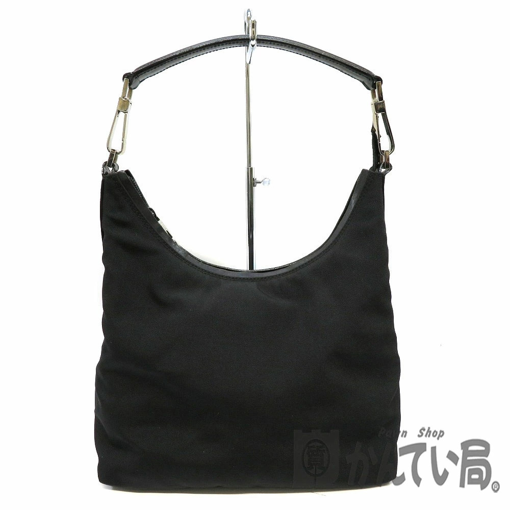 GUCCI One Shoulder Hobo Bag Black